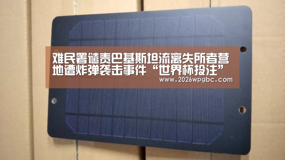 难民署谴责巴基斯坦流离失所者营地遭炸弹袭击事件“世界杯投注”
